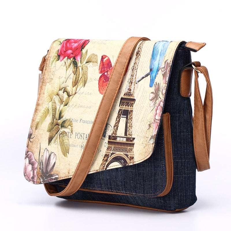 Bolso de hombro con paisaje