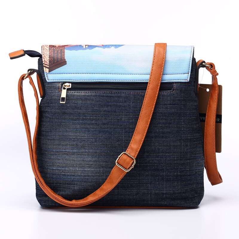 Bolso de hombro con paisaje