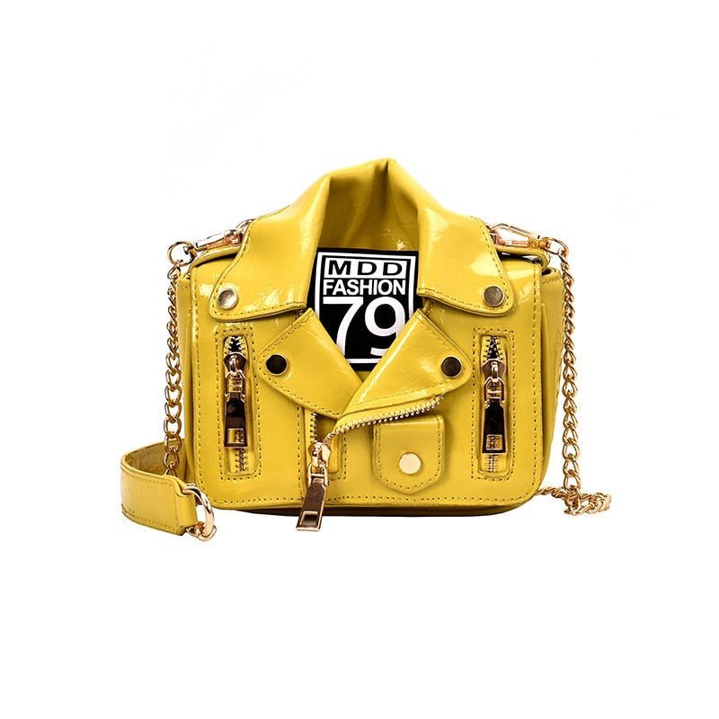 Bolso estilo chaqueta Amarillo