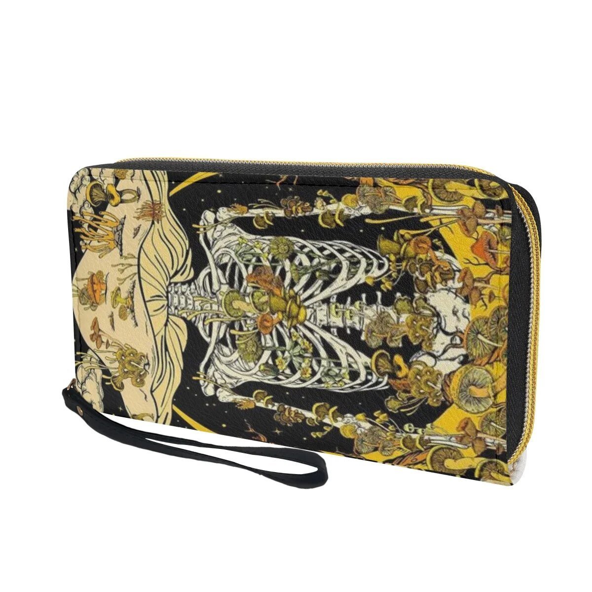 Cartera larga de calavera