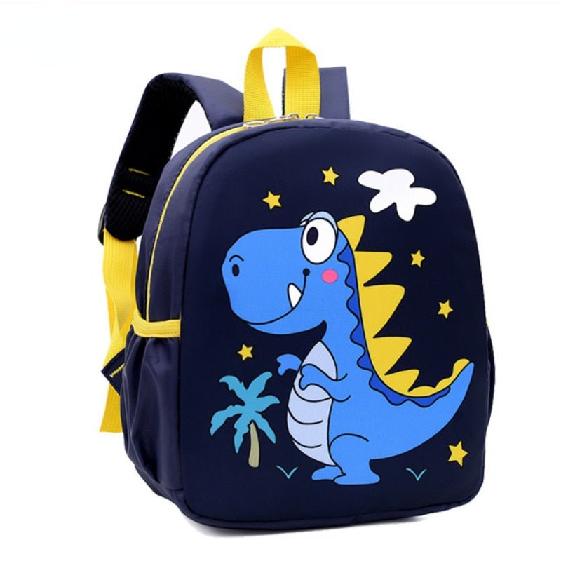 Mochila para niños Dinosaurio azul marino