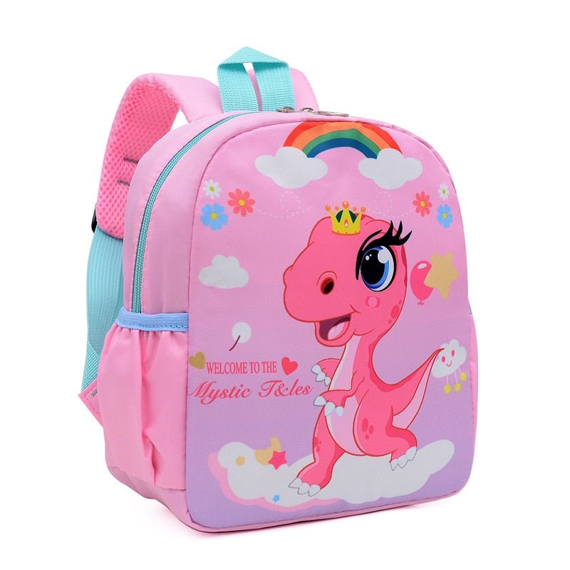 Mochila para niños Dinosaurio rosa