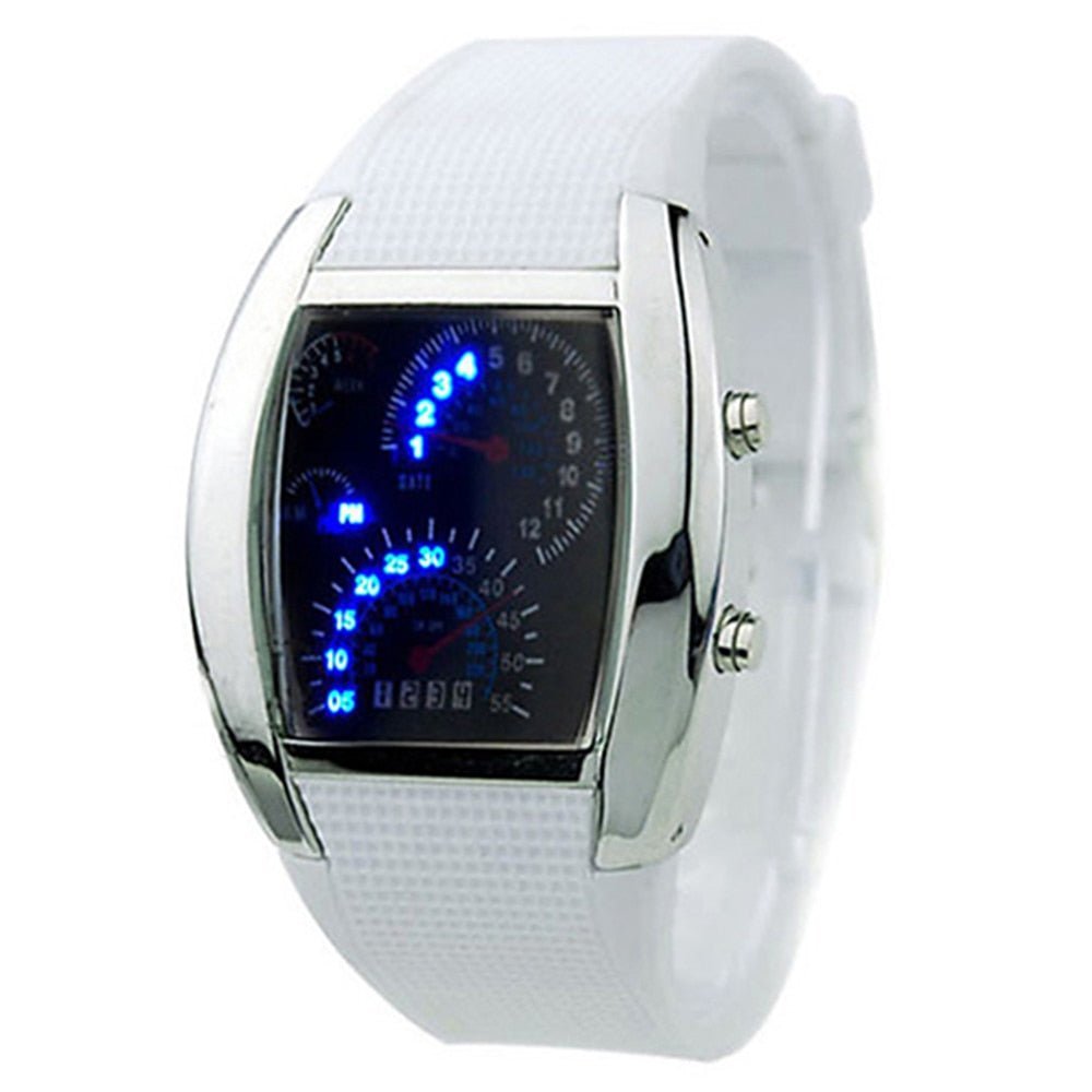 Reloj de pulsera unisex Banda blanca