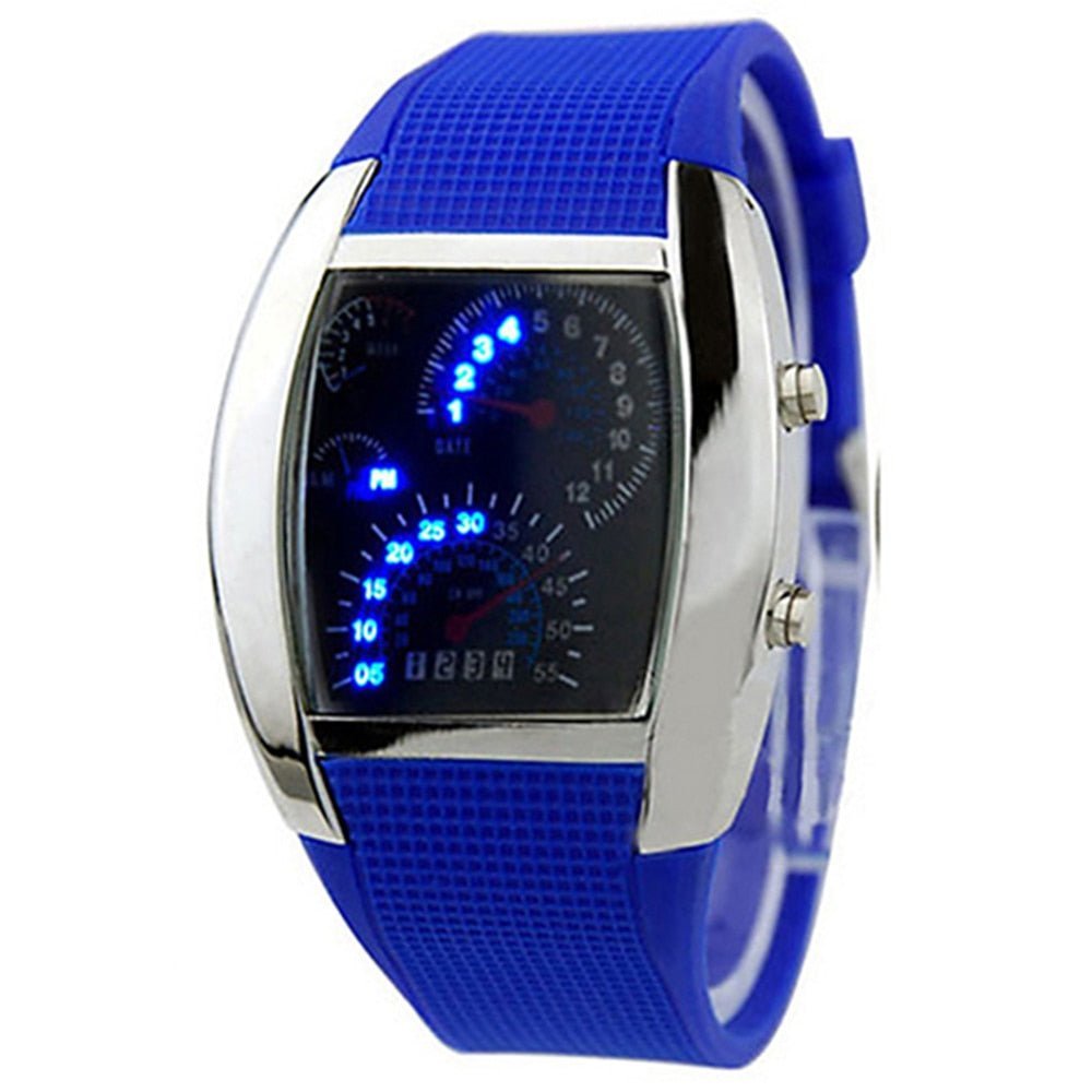 Reloj de pulsera unisex Banda azul oscuro